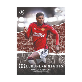 Carta Collezionabile di Marcus Rashford della Uefa Club Competition Flagship per Topps