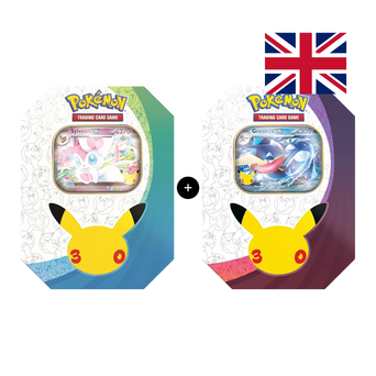 Bundle 2 ex Tin Sylveon ex + Greninja ex - 30th Celebration Pokémon TCG (ENG)