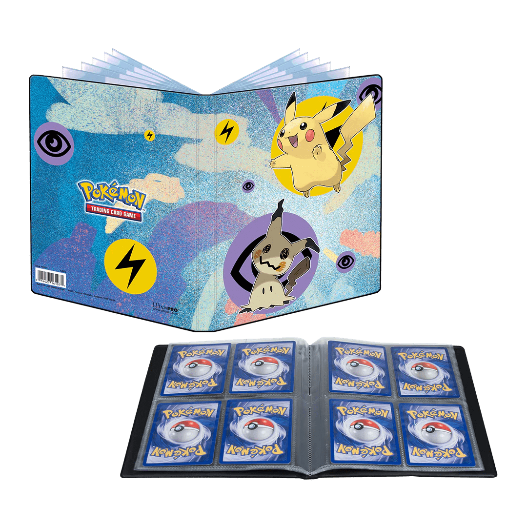 Album Ultra Pro 4 Tasche Pokemon Pikachu e Mimikyu
