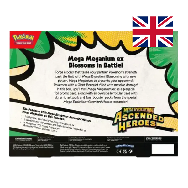 Megaevoluzione: Ascesa Eroica – Collezione Mega Meganium ex – Pokémon TCG (ENG)