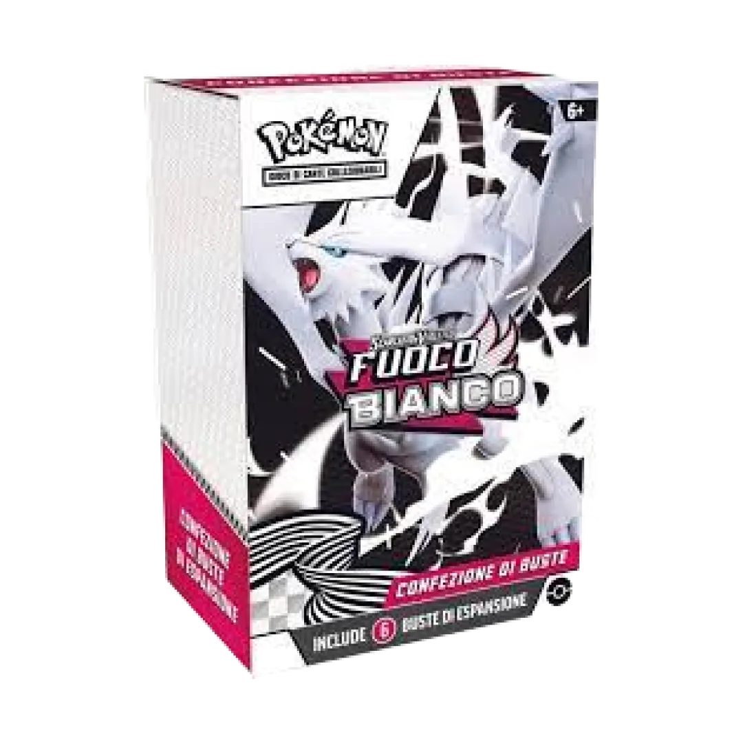 Pokémon Fuoco Bianco Bundle 6 Buste espansione edizione italiana con Reshiram-ex BWR