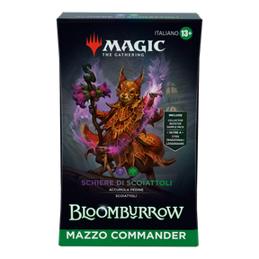 Mazzo Commander Schiere di Scoiattoli di Bloomburrow per Magic: The Gathering, in confezione italiana.