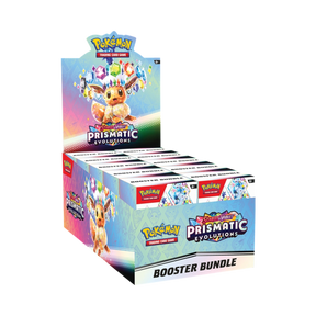 Bundle with the Pokemon Evee and is Teracristal form in the new set of Prismatic Evolutions