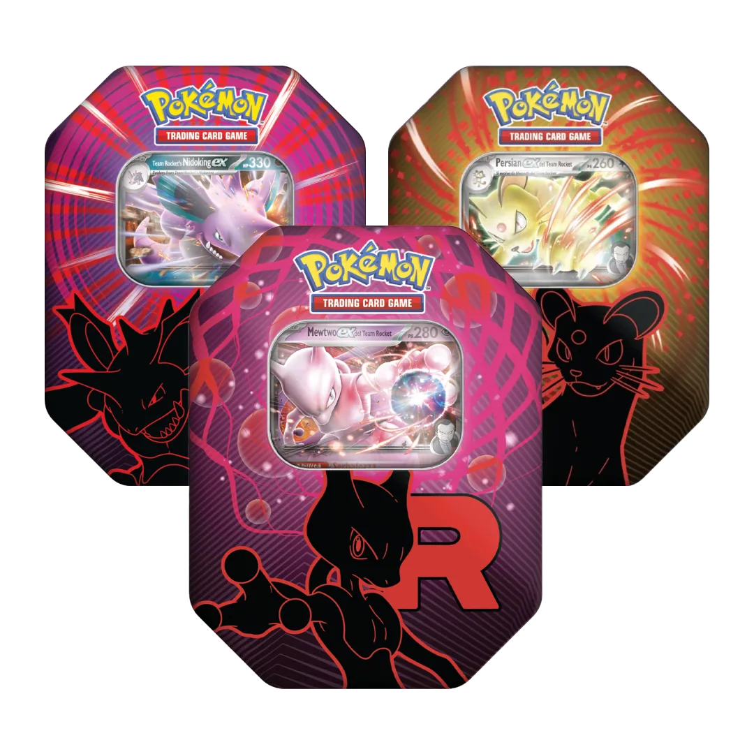 Bundle Tin da Collezione del Team Rocket - Mewtwo-ex, Nidoking-ex, Persian-ex (ITA)