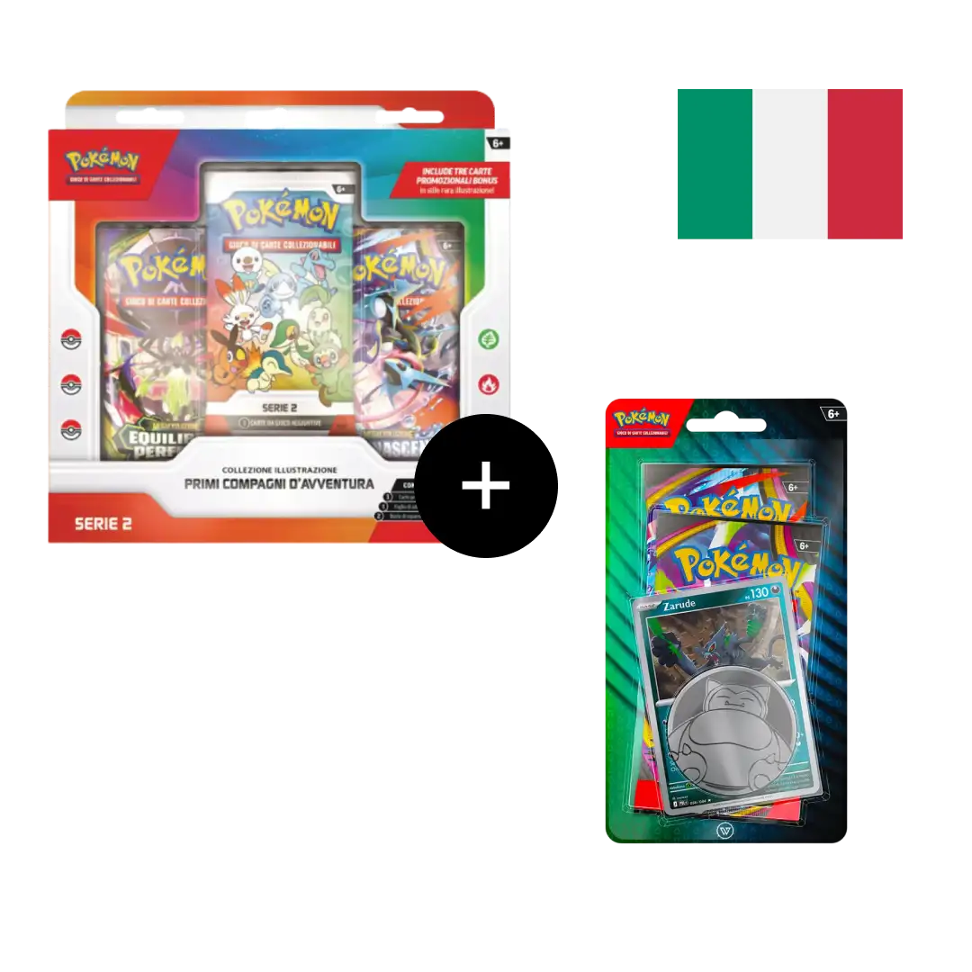 Bundle Blister Zarude e Collezione Primi Compagni d'Avventura – Pokémon GCC ITA