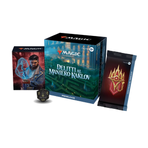 Delitti al Maniero Karlov 6 Booster Pack 1 Dado da gioco e box porta carte