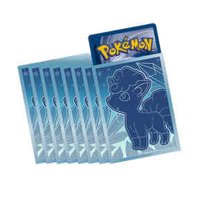 Custodie per carte Pokémon Silver Tempest Elite Trainer Box con illustrazione di Alolan Vulpix in sfondo blu e ghiacciato