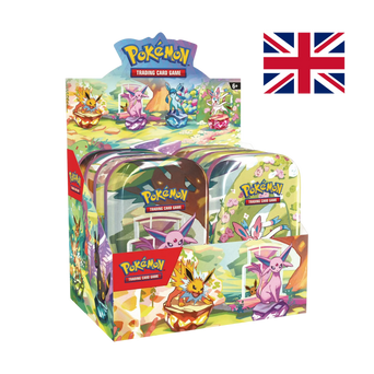 Prismatic Evolutions Mini Tin Display 8 Tins Sealed - Pokémon TCG Scarlet Violet ENG