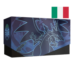 Set Allenatore Fuoriclasse Fiamme Spettrali box artwork Mega Charizard X italiano