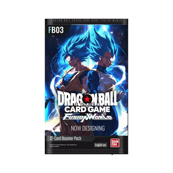 La Bustina FB03 da 24 Bustine del set Fusion World 03 di Dragon Ball Super Card Game in lingua inglese