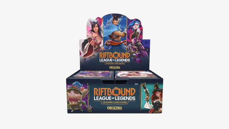 Riftbound Booster Box: scatola sigillata da 24 buste con foil e chase card per ogni set