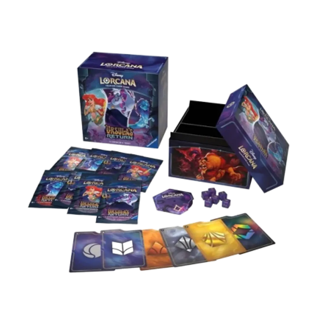 Illumineer's Trove Scatola Portamazzo di Lorcana TCG 8 Bustine e tanti accessori