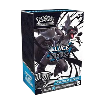 Pokémon Bundle 6 bustine Luce Nera edizione italiana con Pokémon di Unima con illustrazione di Zekrom