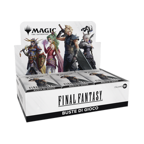 Final Fantasy - Play Booster Display per Magic: The Gathering. 30 buste con artwork esclusivi e carte leggendarie della saga