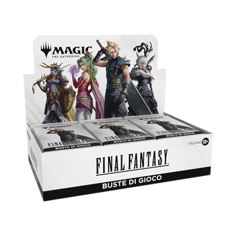 Final Fantasy - Play Booster Display per Magic: The Gathering. 30 buste con artwork esclusivi e carte leggendarie della saga