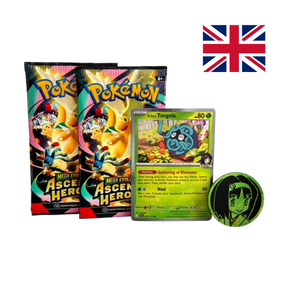 Contenuto Blister 2 Buste Ascesa Eroica - Promo Moneta Tech Sticker Pokémon