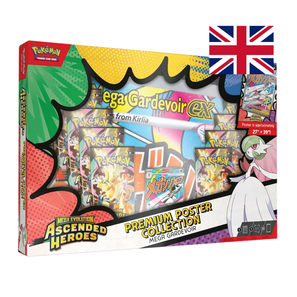 Collezione Poster Premium Mega Gardevoir ex Ascesa Eroica Pokémon TCG ENG - Box