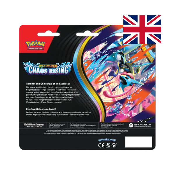 Mega Evolution: Chaos Rising - 3-Pack Blister - Pokémon TCG (ENG)