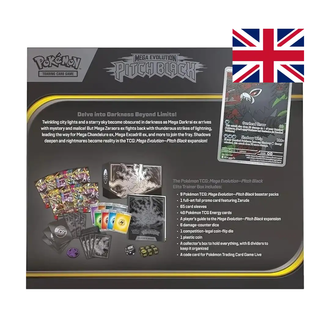 Mega Evolution: Pitch Black - Elite Trainer Box - Pokémon TCG (EN)