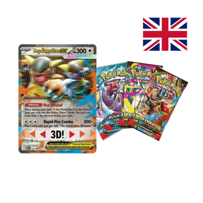 Contenuto Mega Kangaskhan-ex Box: carta promozionale olografica 3D e 4 buste espansione Pokémon TCG