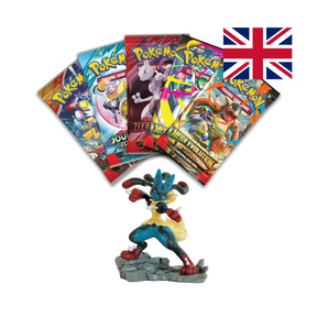 Statuina 3D Mega Lucario-ex e buste espansione Pokémon TCG