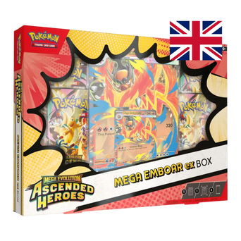 Megaevoluzione: Ascesa Eroica – Collezione Mega Emboar ex – Pokémon TCG (ENG)