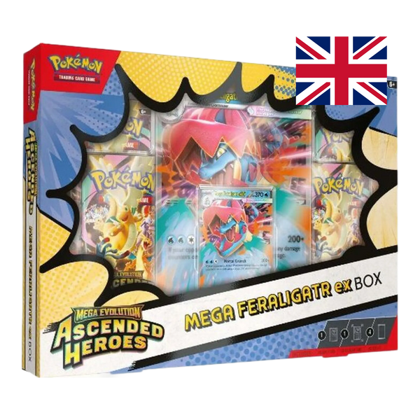 Megaevoluzione: Ascesa Eroica – Collezione Mega Feraligatr ex – Pokémon TCG (ENG)