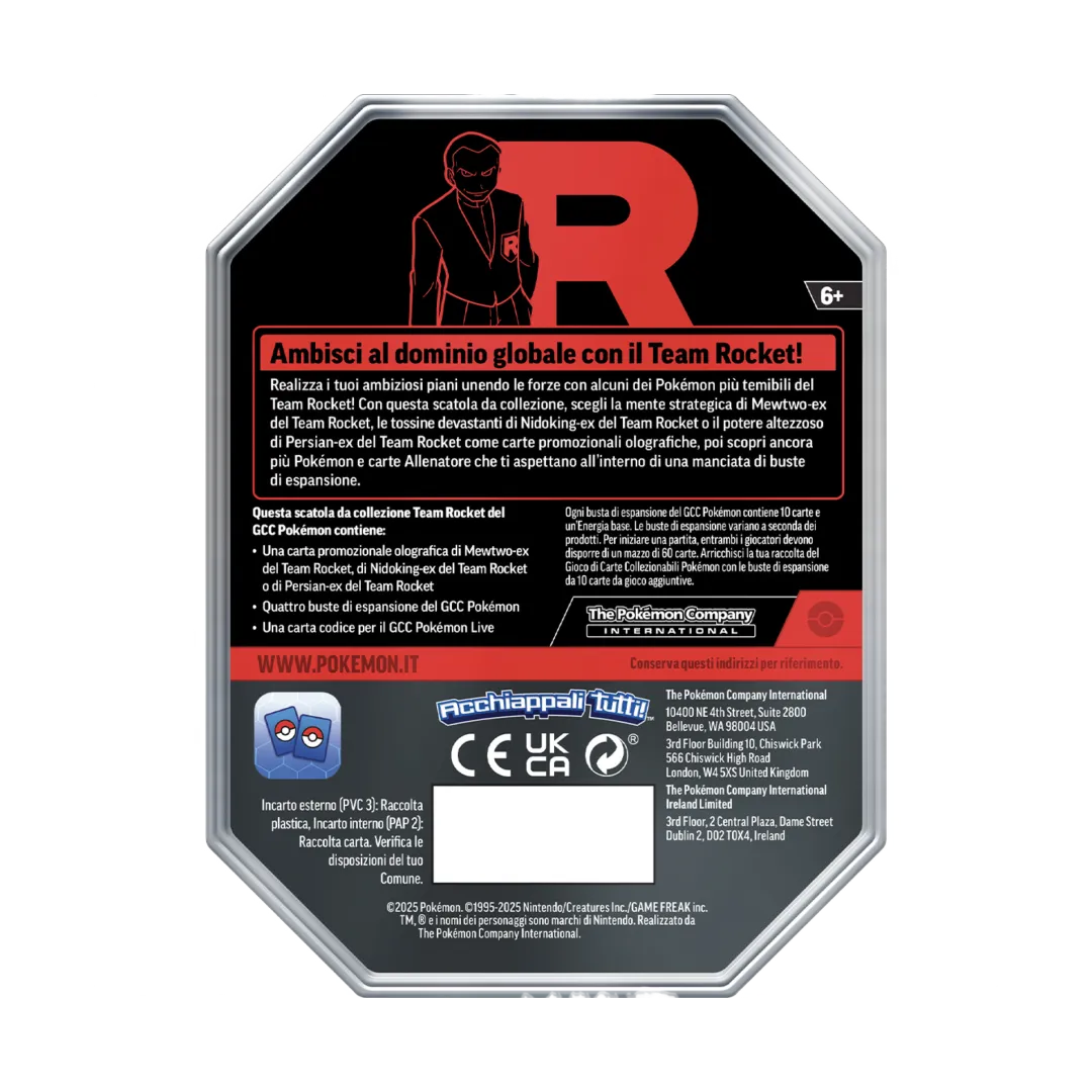 Mewtwo-ex - Tin da Collezione Team Rocket (ITA)
