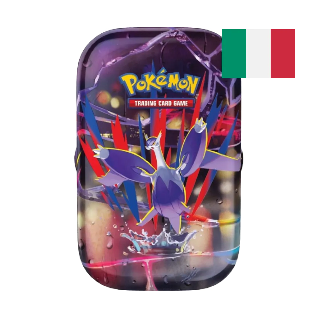 Mini tin Pokémon con Mega Latias EX.