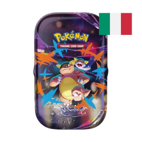 Mini TIn con illustrazione di kangaskhan e il suo piccolo.
