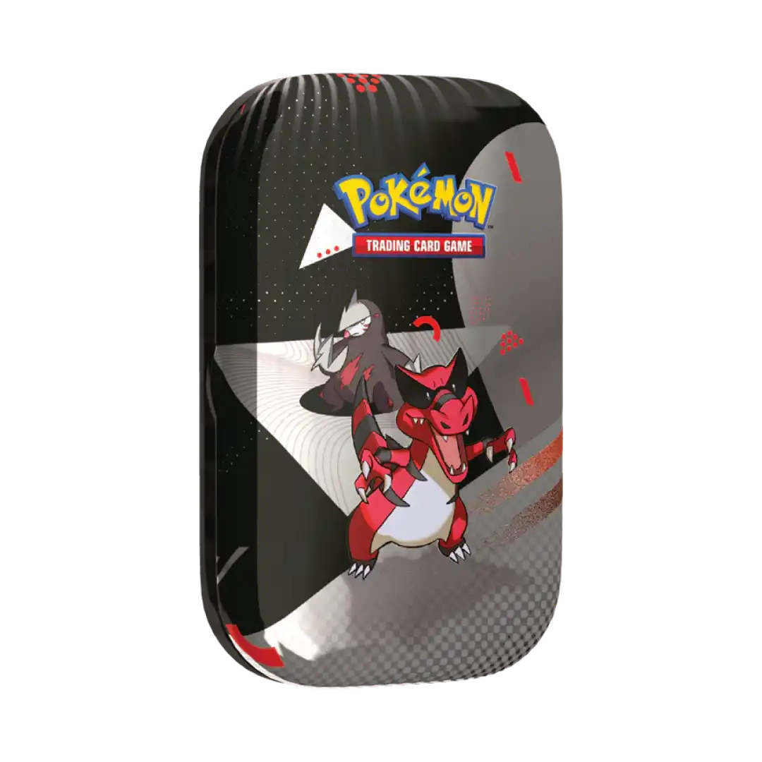 Pokemon Mini Tin Krookodile Excadrill collezione Terra Buio Acciaio