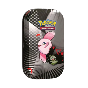 Pokemon Mini Tin Alomomola e Axew Black Bolt White Flare con Pokemon Assistenza e Zanna artwork collezionabile