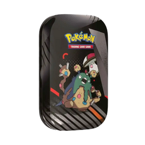 Pokemon Mini Tin Garbodor e Foongus Black Bolt White Flare con Pokemon adattivi ecologici artwork esclusivo