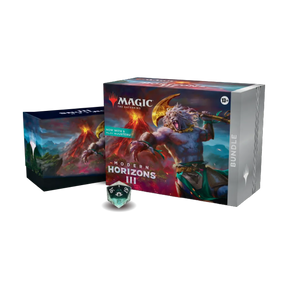  Il bundle di magic the gathering contiene 9 buste Orizzonti di Modern 3, 30 carte terra, 1 carta foil esclusiva, dado Spindown, e molto altro!
