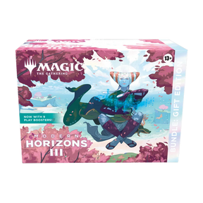 Gift Bundle Edition di Modern Horizons 3 con 1 Collector Booster, 9 buste, carte terra esclusive, e più. Il regalo ideale per i fan di Magic!
