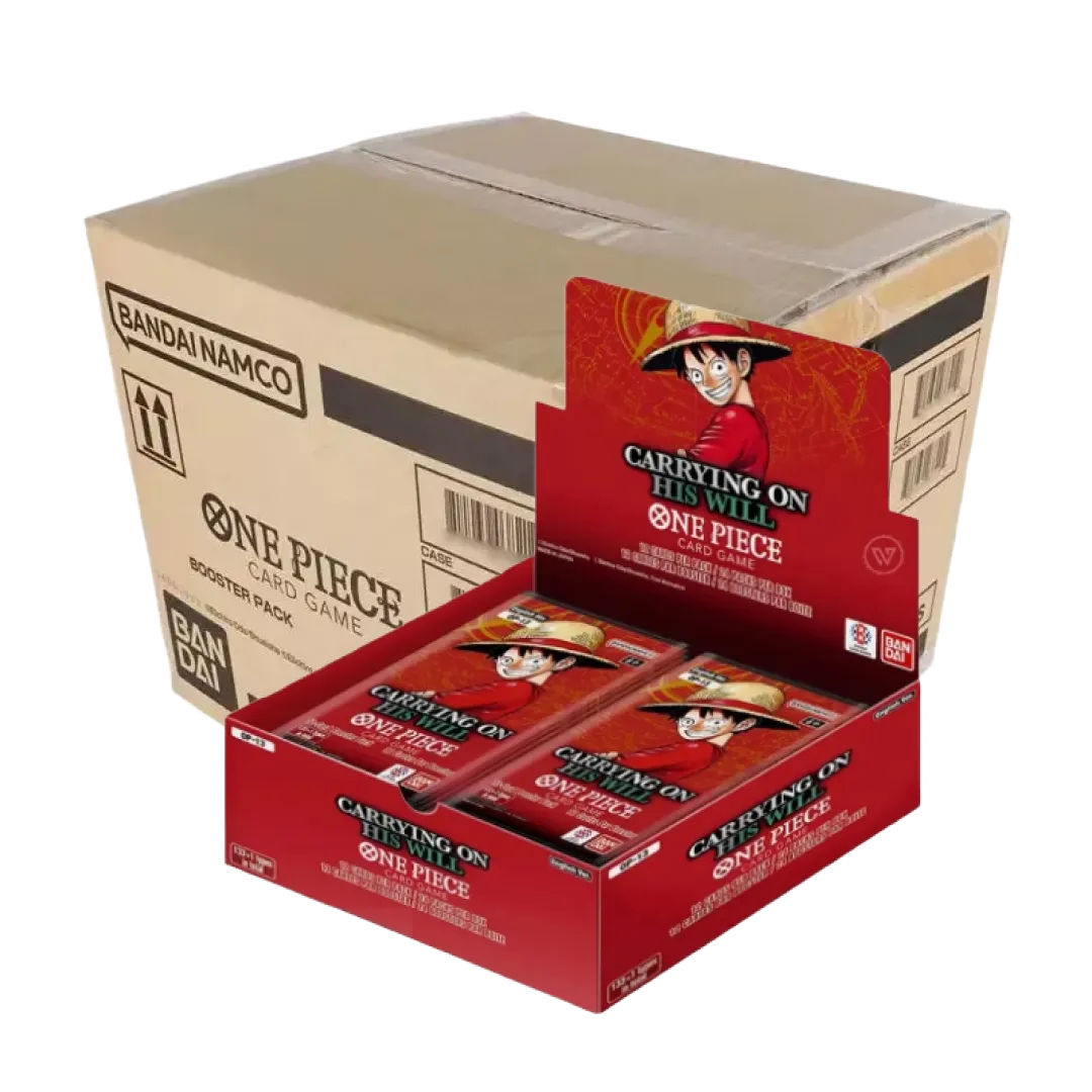 Case da 12 Box di One Piece Card ame OP13 3+ Anniversario dell'espansione Carrying on His Will