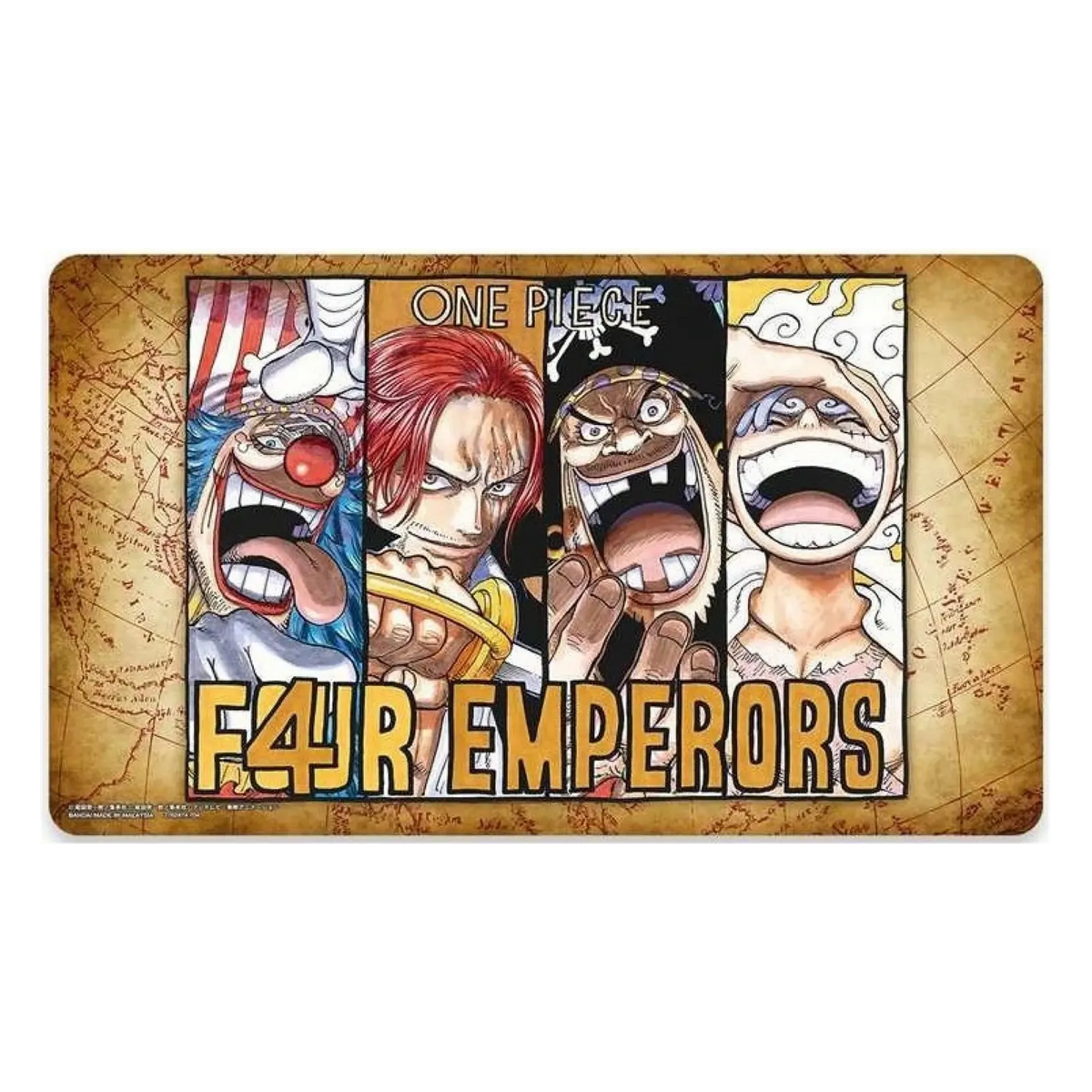Official Playmat Limited Edition Vol.2 One Piece Card Game - Tappetino ufficiale Nuovi Quattro Imperatori con carta promozionale