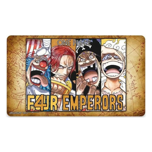 Official Playmat Limited Edition Vol.2 One Piece Card Game - Tappetino ufficiale Nuovi Quattro Imperatori con carta promozionale