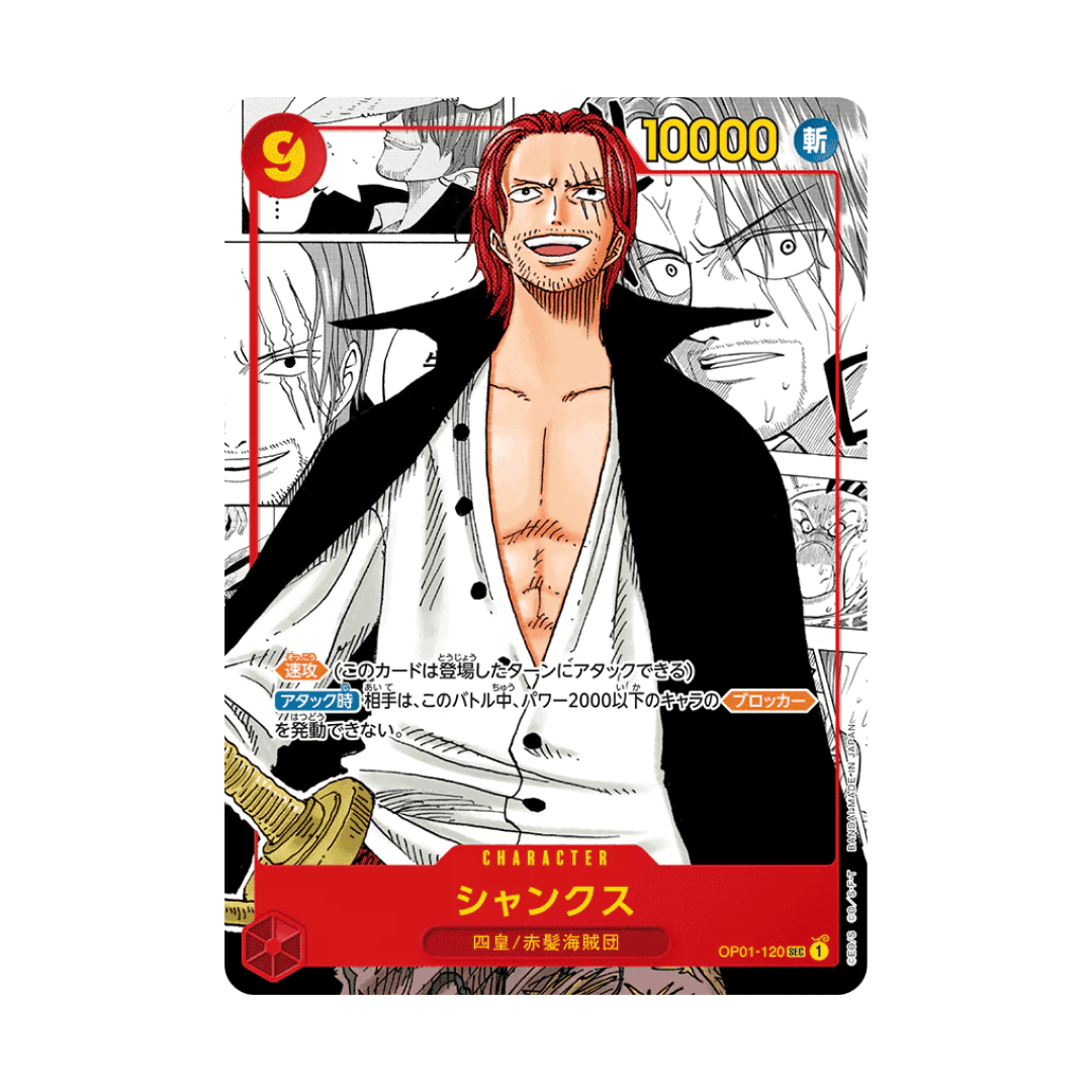 Carta Shanks il Rosso OP01 Romance Dawn One Piece Card Game
