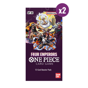 2 Bustine di One Piece OP09 Four Emperors Double Pack in Inglese