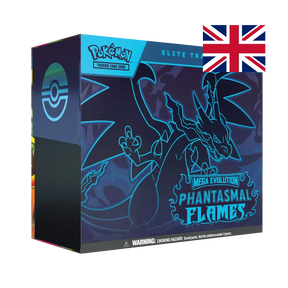 Elite Trainer Box Phantasmal Flames Mega Evolution con Mega Charizard X ex artwork
