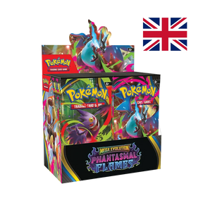 Booster Display Box Phantasmal Flames con 36 buste Pokémon TCG Mega Evolution