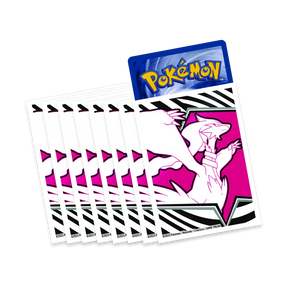 Bustine protettive carte Pokémon con Reshiram dal Set Allenatore Fuoriclasse Fuoco Bianco.
