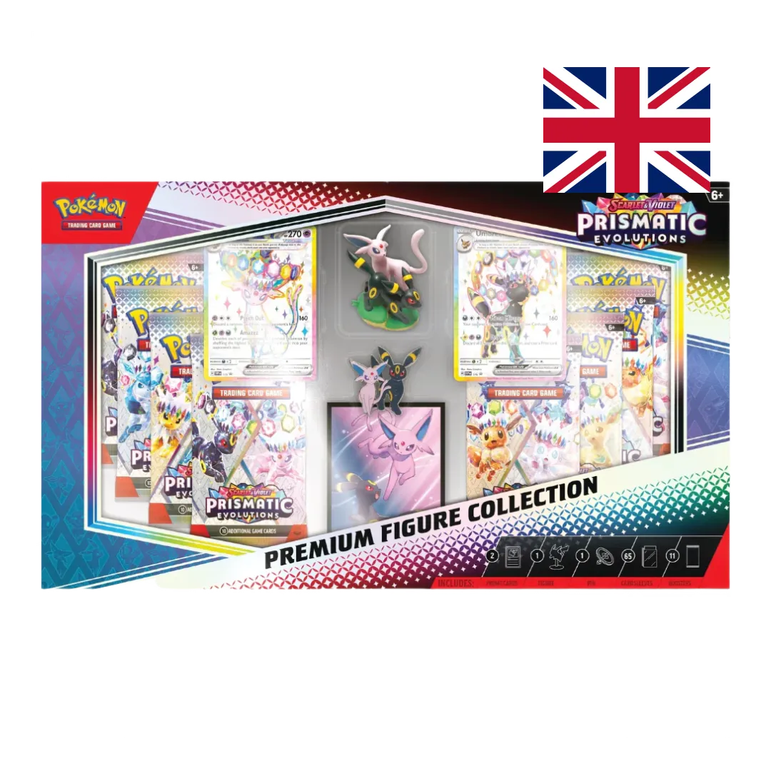 Pokemon TCG Evoluzioni Prismatiche Collezione Premium con Statuina scatola italiana Espeon Umbreon carte promo