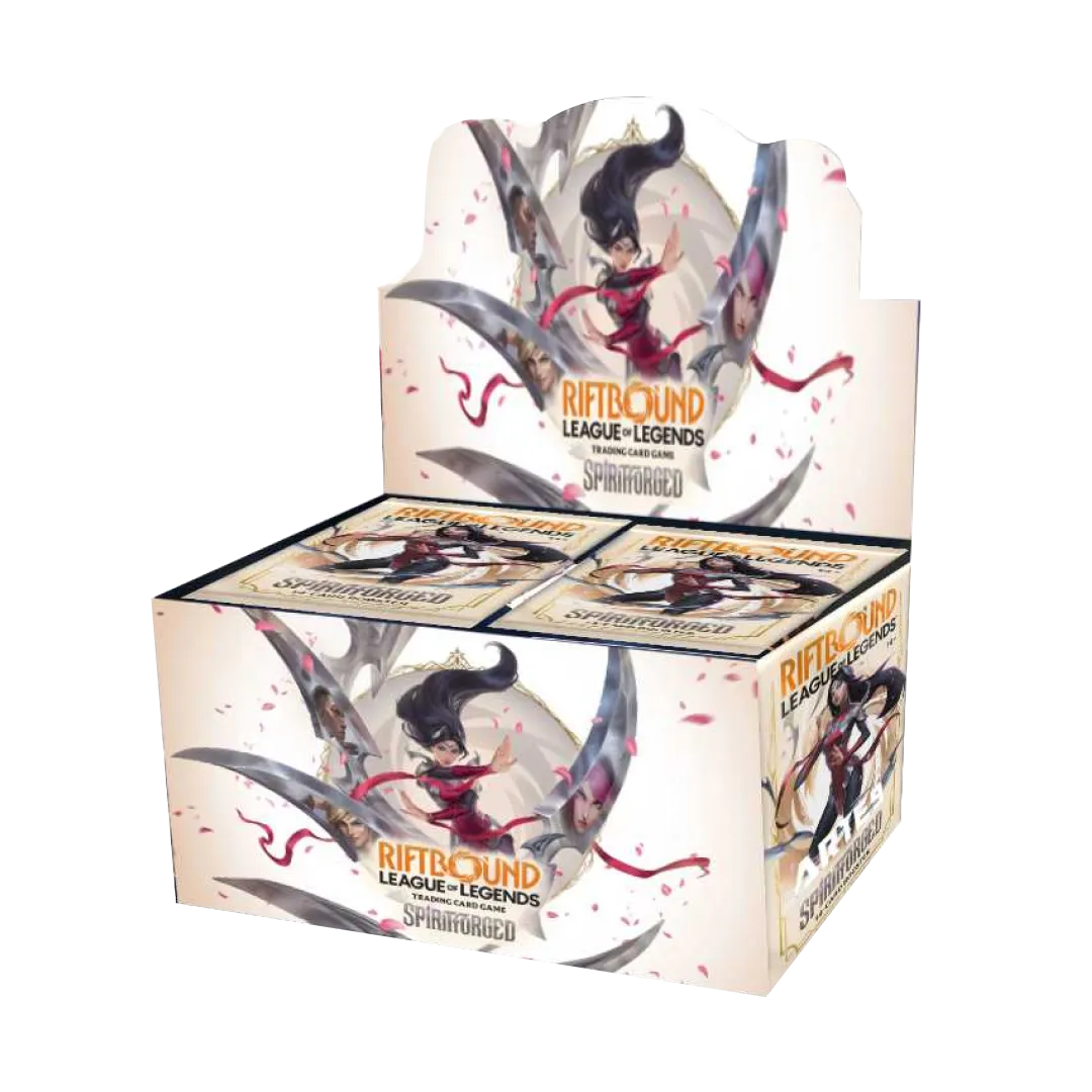 Riftbound League of Legends TCG Spiritforged Display 24 bustine booster con artwork Fiora