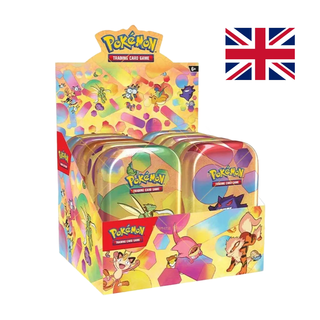 Pokemon Scarlet Violet 151 Mini Tin Display Box 10 tins classic Kanto Pokemon artwork