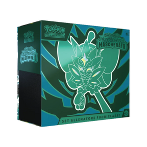Box del Set Allenatore di Scarlatto e Violetto Crepuscolo Mascherato ETB