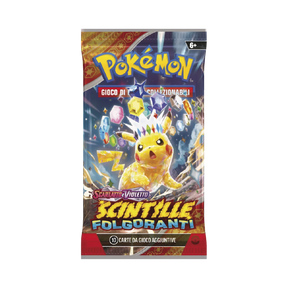 Bustina Pokémon Scarlatto e Violetto Scintille Folgoranti con Pikachu Teracristal in copertina