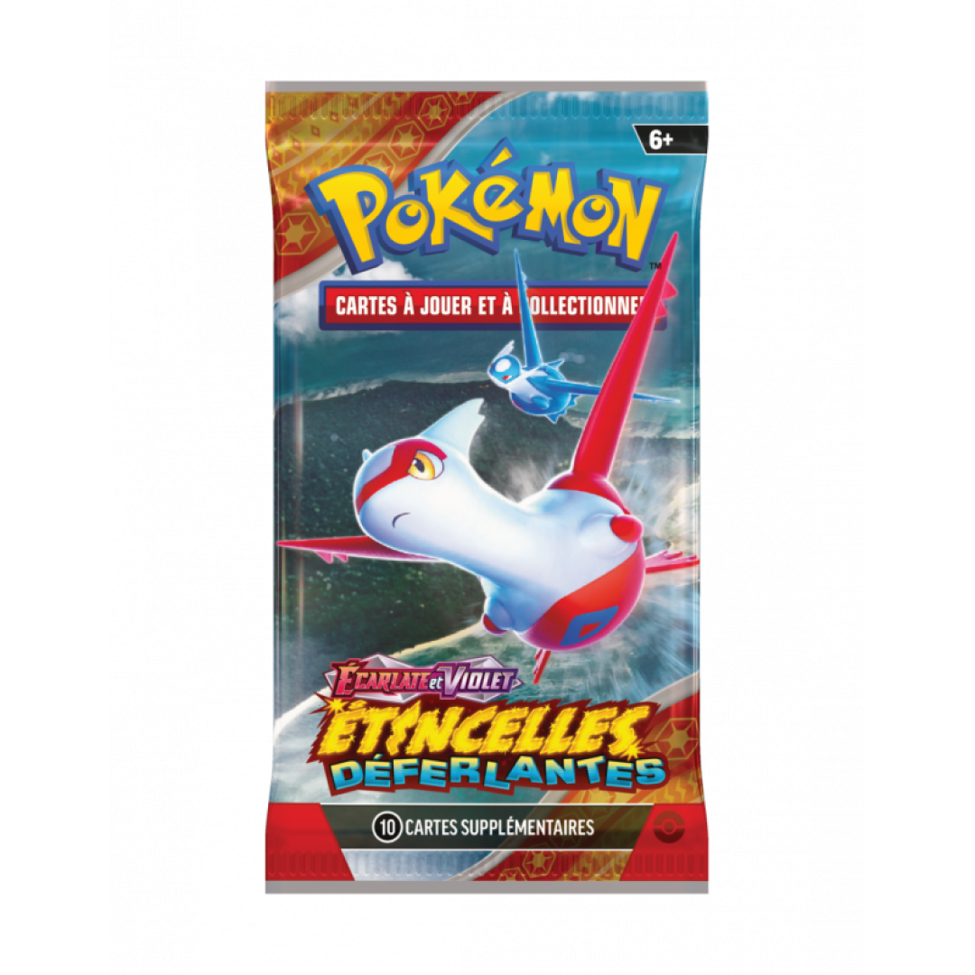 Bustina Pokémon Scarlatto e Violetto Scintille Folgoranti con Latias Teracristal in copertina