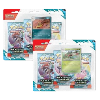 Bundle con due box di Blister contenenti 3 bustine e 1 carta promozionale